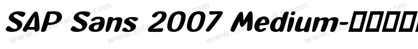SAP Sans 2007 Medium字体转换